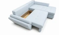 Colțar Extensibil Confort cu Spumă HR, Bleu Deschis 9
