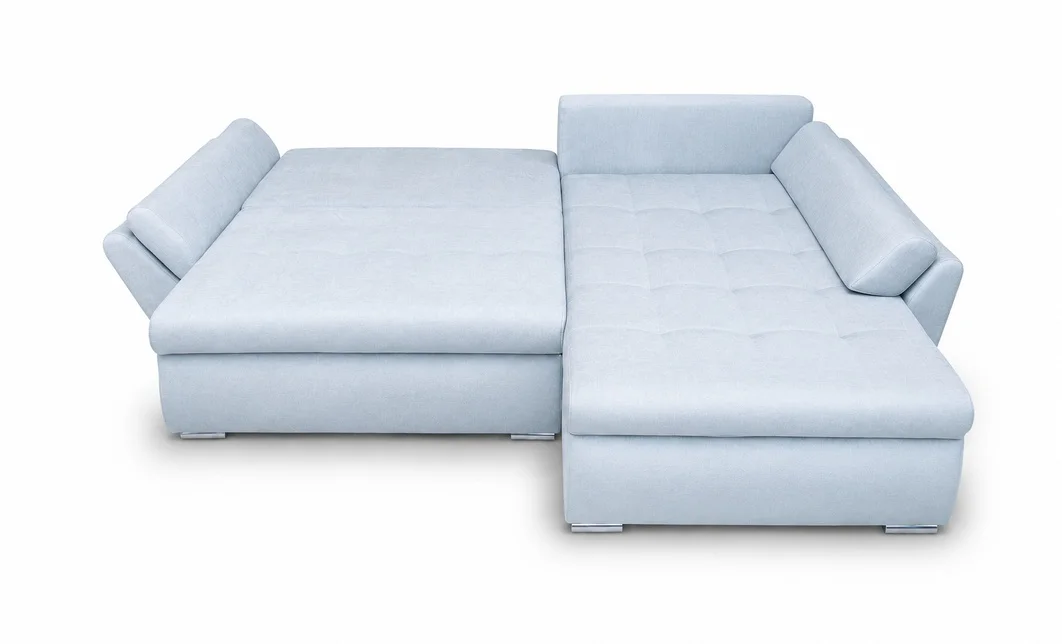 Colțar Extensibil Confort cu Spumă HR, Bleu Deschis 6