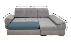 Colțar Extensibil Denver 2 Gri - Vega 06 Dreapta Colțar Extensibil Denver 2 Gri - Vega 06 Dreapta