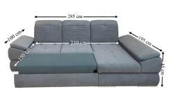 Colțar Extensibil Denver 2 Gri Deschis- Vega 33 Dreapta Colțar Extensibil Denver 2 Gri Deschis- Vega 33 Dreapta