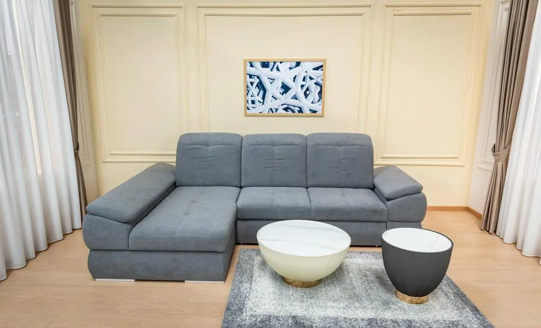 Colțar Extensibil Denver 2 Gri Deschis- Vega 33 Stânga