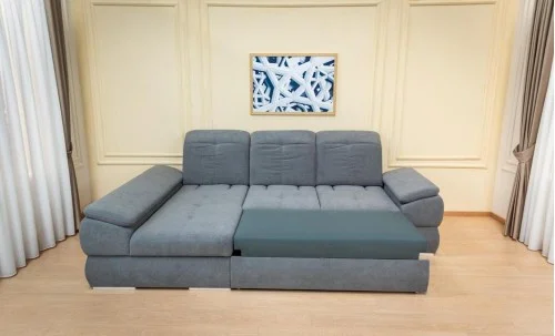 Colțar Extensibil Denver 2 Gri Deschis- Vega 33 Stânga