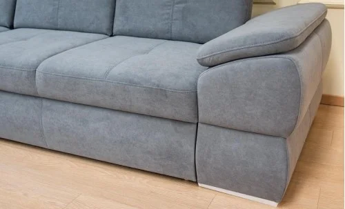 Colțar Extensibil Denver 2 Gri Deschis- Vega 33 Stânga