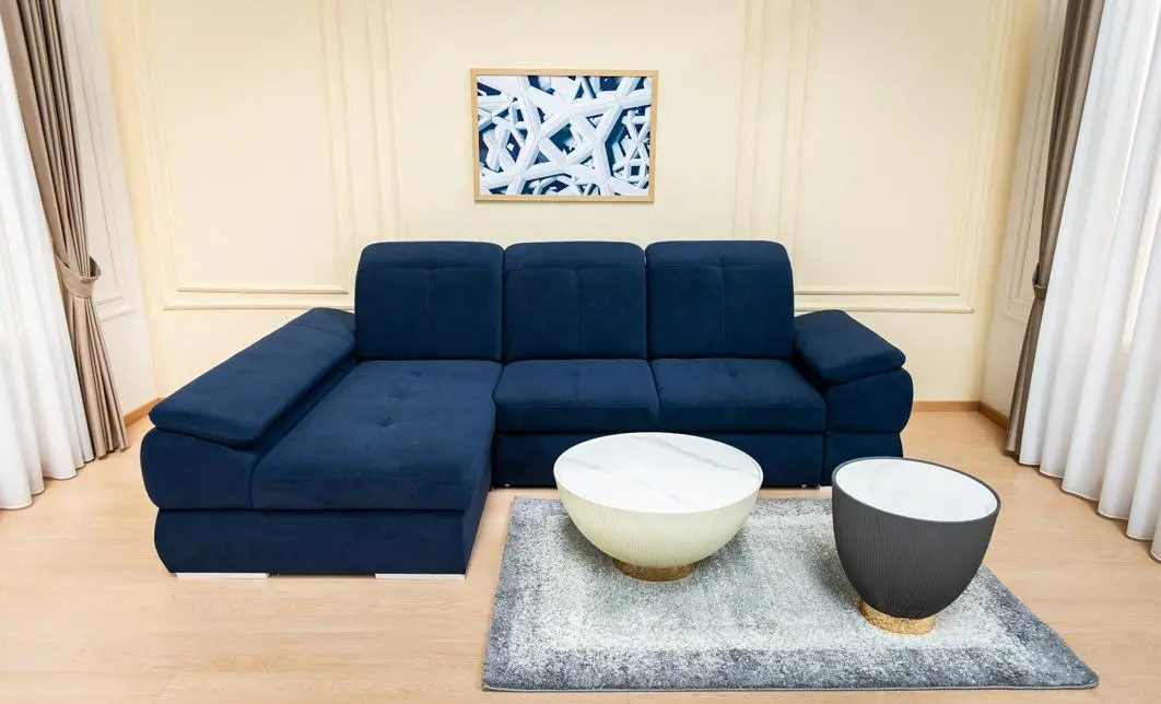 Colțar Extensibil Denver 2 Albastru Închis - Vega 39 Stânga