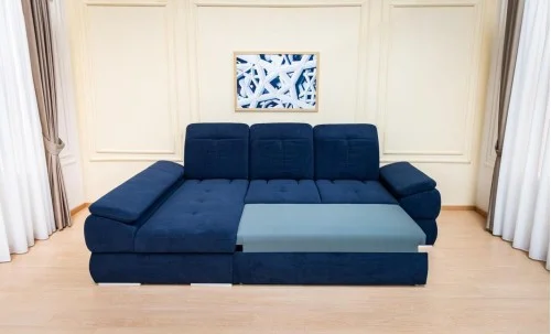 Colțar Extensibil Denver 2 Albastru Închis - Vega 39 Stânga