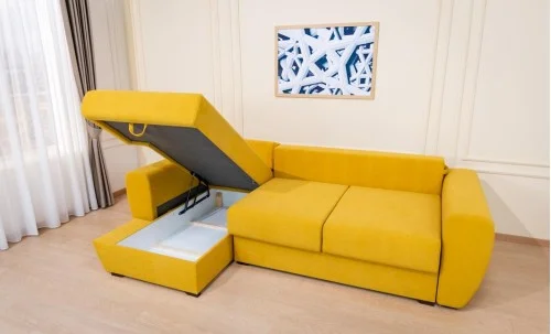 Colțar Extensibil Edison Galben - Vega 13 Stânga