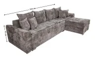 Colțar Extensibil Barcelona XXL Memory Maro - Kim 4 1