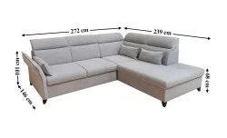 Colțar Extensibil Barry Gri Deschis - Vega 04 Dreapta Colțar Extensibil Barry Gri Deschis - Vega 04 Dreapta