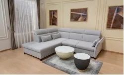 Colțar Extensibil Barry Gri Deschis - Vega 04 Stânga Colțar Extensibil Barry Gri Deschis - Vega 04 Stânga