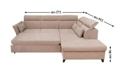 Colțar Extensibil Barry Bej Închis - Vega 05 Dreapta Colțar Extensibil Barry Bej Închis - Vega 05 Dreapta