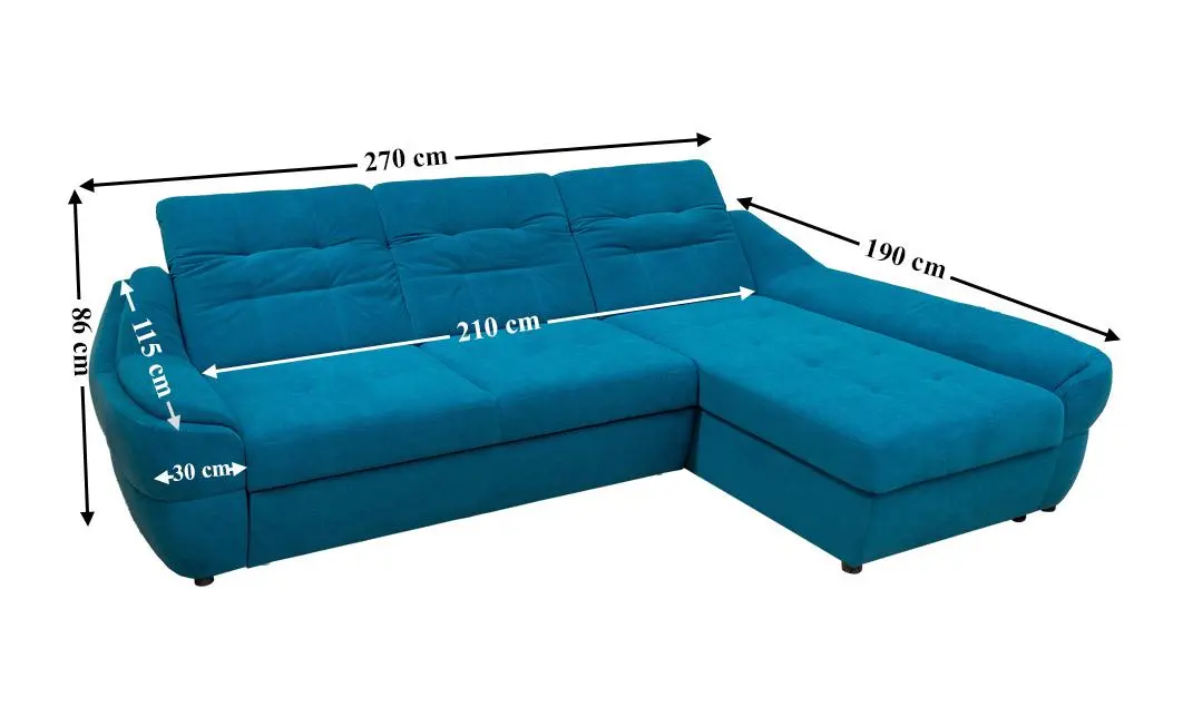 Colțar Extensibil Space Turcoaz - Vega 25 Dreapta 2