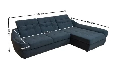 Colțar Extensibil Space Gri Antracit - Vega 35 Dreapta