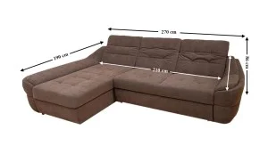 Colțar Extensibil Space Maro - Vega 36 Stânga