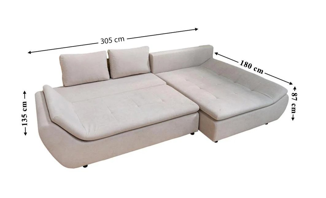 Colțar Extensibil Relax Bej deschis - Vega 03 Dreapta 2