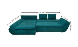 Colțar Extensibil Relax Verde - Vega 27 Stânga Colțar Extensibil Relax Verde - Vega 27 Stânga