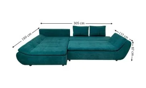 Colțar Extensibil Relax Verde - Vega 27 Stânga