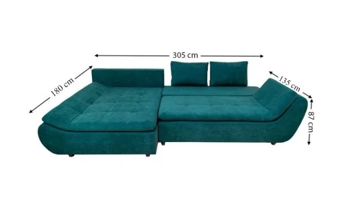 Colțar Extensibil Relax Verde - Vega 27 Stânga