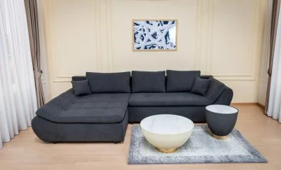 Colțar Extensibil Relax Gri Închis - Vega 35 Stânga