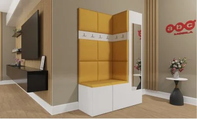 Cuier Hol Luca 5, Alb/Galben - Manila 32