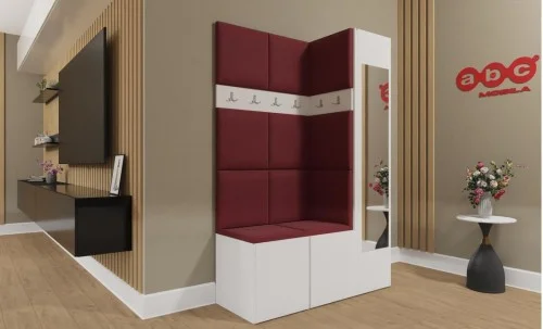 Cuier Hol Luca 5, Alb/Rosu - Manila 23