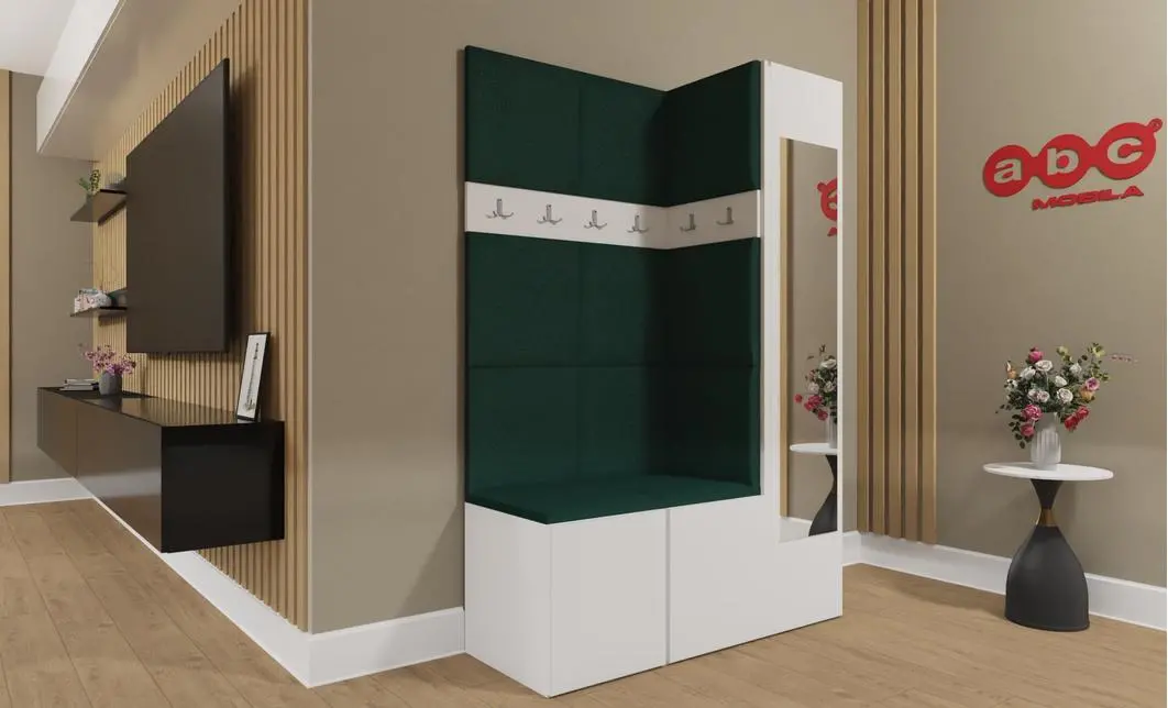 Cuier Hol Luca 5, Alb/Verde - Manila 35