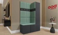 Cuier Hol Luca 6, Grafit/Verde menta - Manila 11