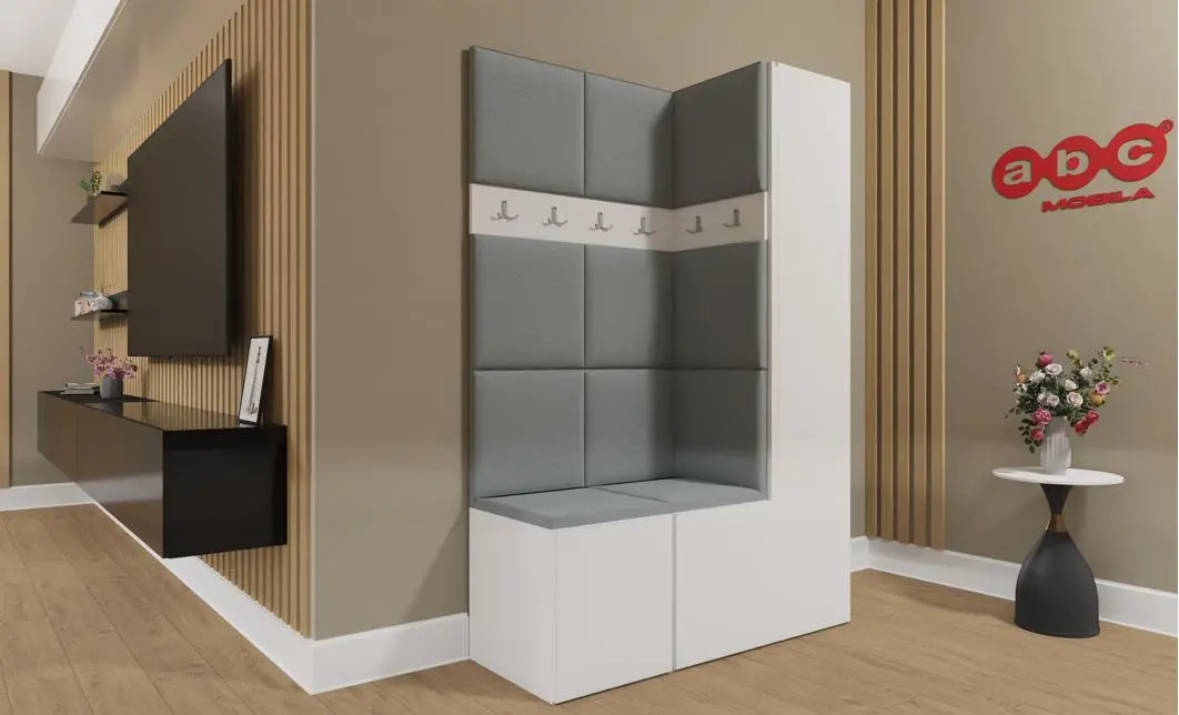 Cuier Hol Luca 6, Alb/Gri - Manila 16