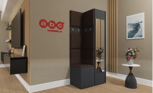 Cuier Hol Luca 7, Grafit/Maro - Manila 04