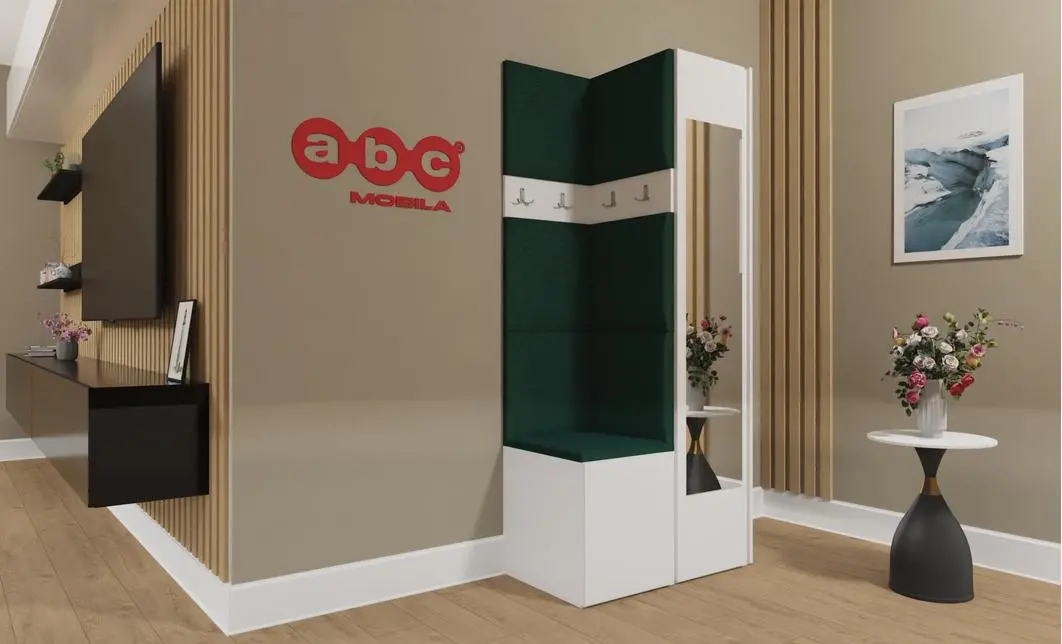 Cuier Hol Luca 7, Alb/Verde - Manila 35