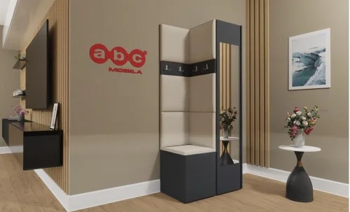 Cuier Hol Luca 7, Grafit/Crem - Manila 02