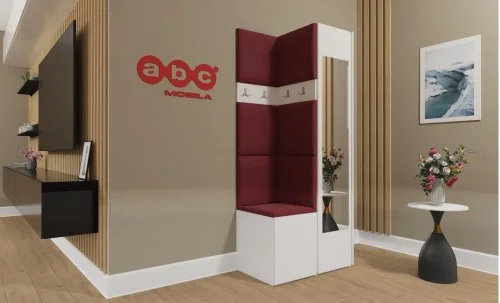 Cuier Hol Luca 7, Alb/Rosu - Manila 23