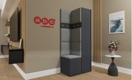 Cuier Hol Luca 8, Grafit/Gri - Manila 16