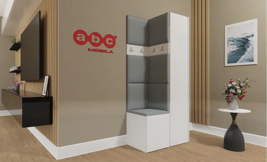 Cuier Hol Luca 8, Alb/Gri - Manila 16