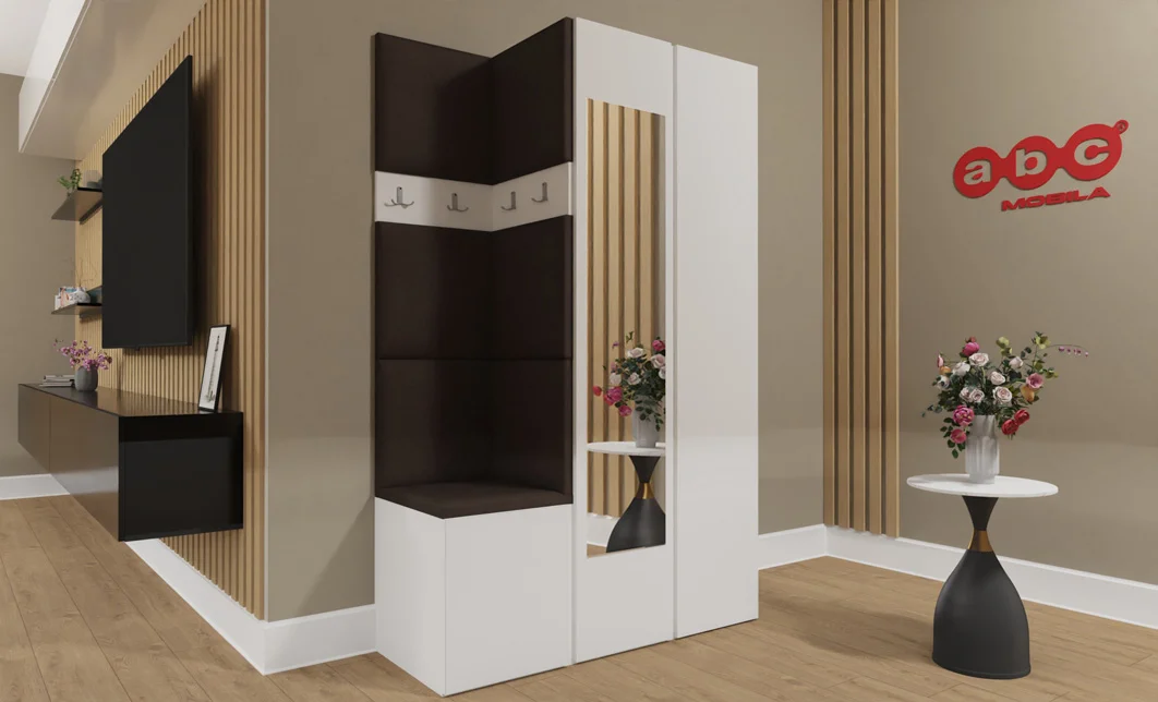 Cuier Hol Luca 3, Alb/Maro - Manila 04