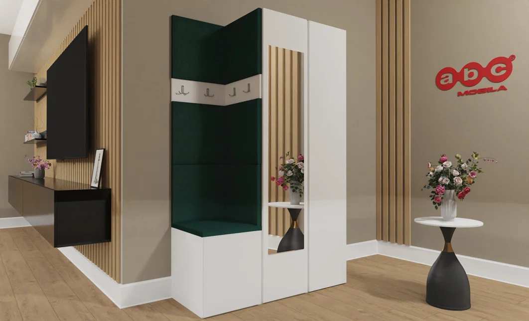 Cuier Hol Luca 3, Alb/Verde - Manila 35