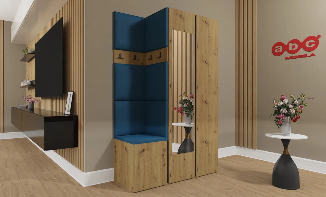 Cuier Hol Luca 3, Artisan/Albastru - Manila 26