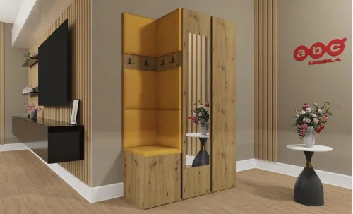 Cuier Hol Luca 3, Artisan/Galben - Manila 32