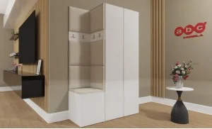 Cuier Hol Luca 4, Alb/Crem - Manila 02