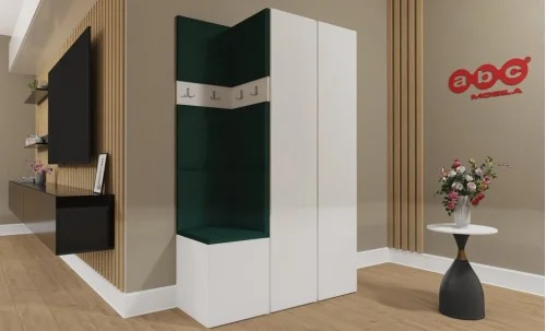 Cuier Hol Luca 4, Alb/Verde - Manila 35