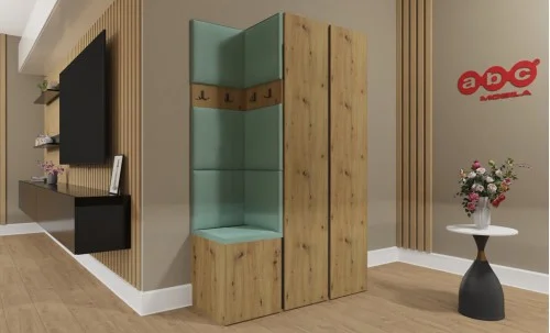 Cuier Hol Luca 4, Artisan/Verde menta - Manila 11