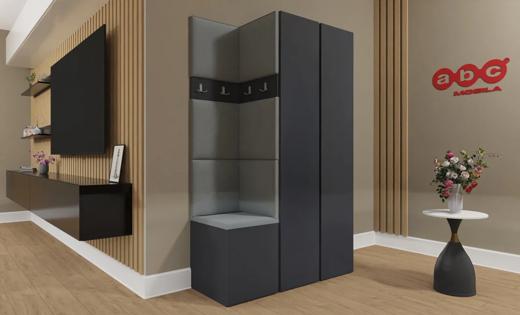 Cuier Hol Luca 4, Grafit/Gri - Manila 16