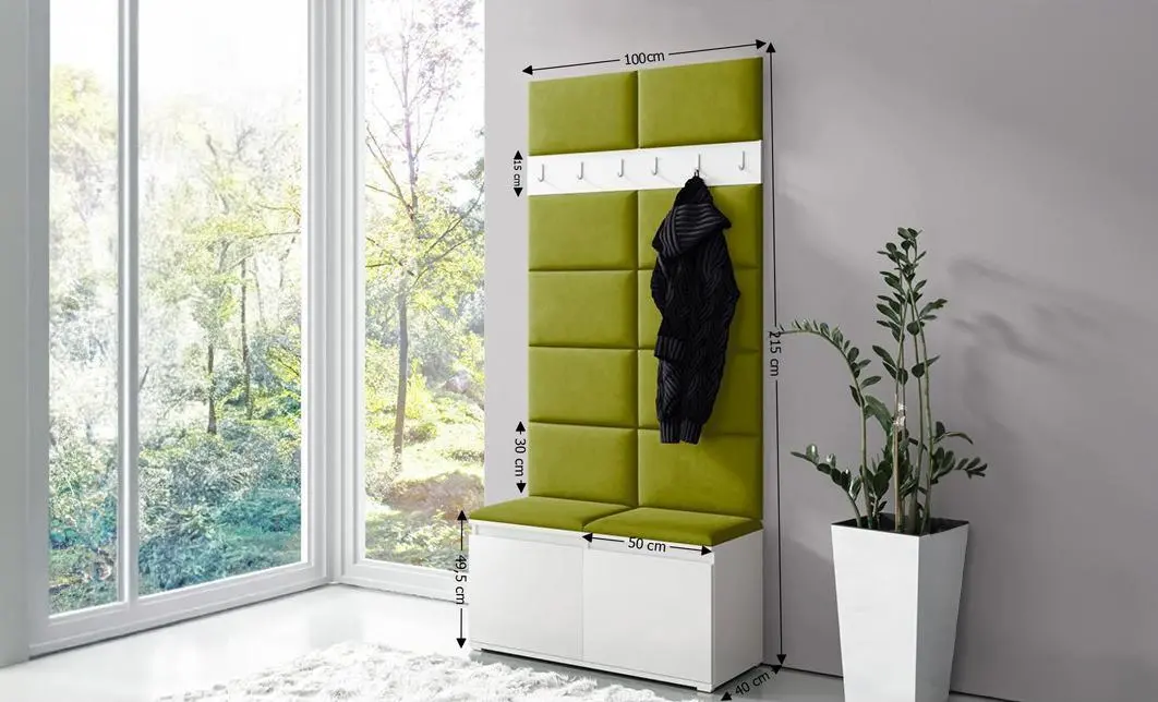 Cuier Hol Max 1, Alb/Verde - Trinity 12 1