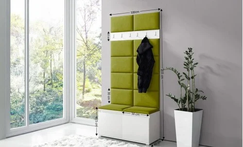 Cuier Hol Max 1, Alb/Verde - Trinity 12