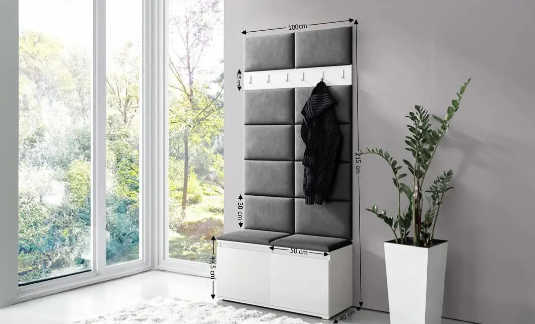 Cuier Hol Max 1, Alb/Gri - Trinity 15 1