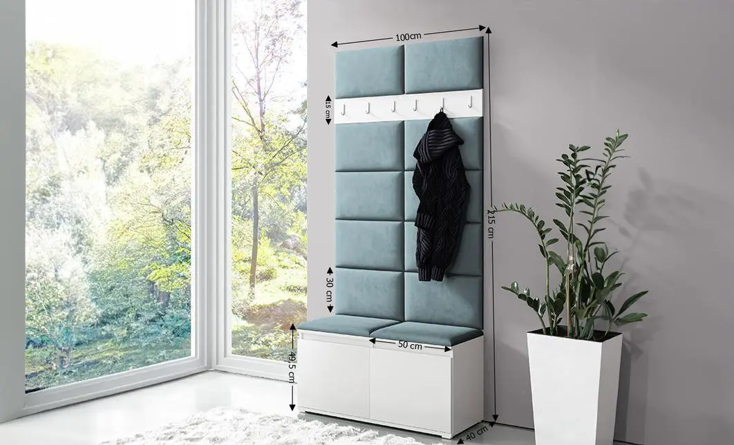 Cuier Hol Max 1, Alb/Albastru - Trinity 22 1