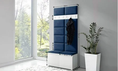 Cuier Hol Max 1, Alb/Albastru - Trinity 30