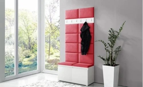 Cuier Hol Max 1, Alb/Rosu - Trinity 9