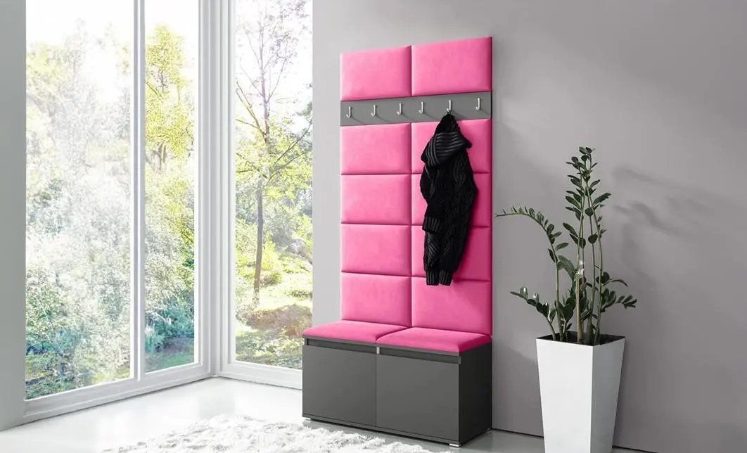 Cuier Hol Max 1, Grafit/Roz - Trinity 10