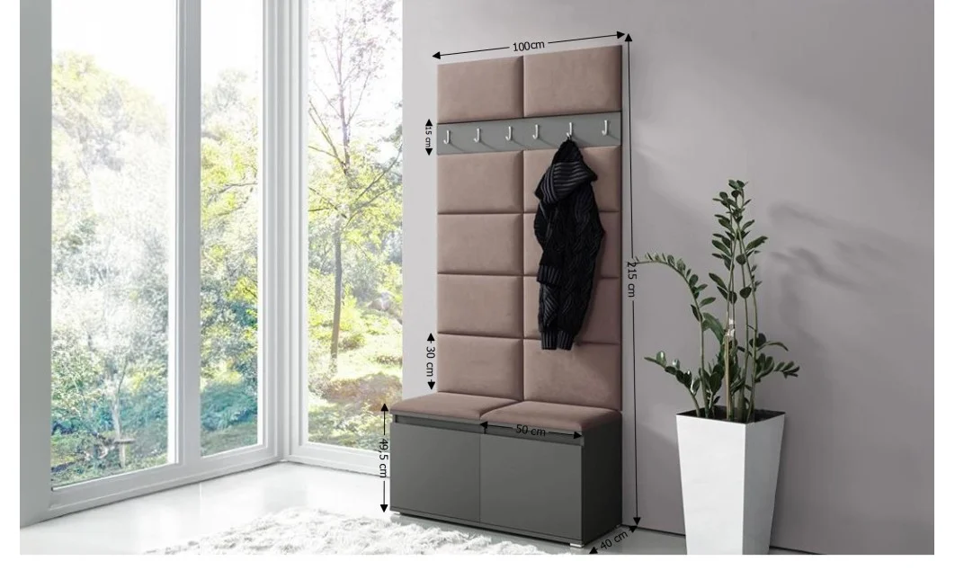 Cuier Hol Max 1, Grafit/Maro - Trinity 5 1