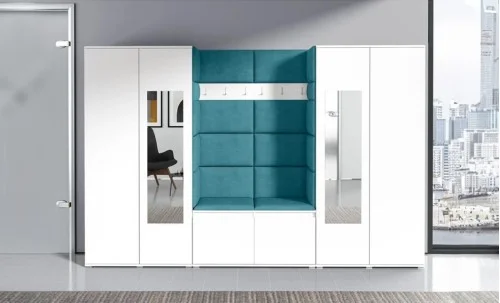 Cuier Hol Max 10, Alb/ Albastru - Trinity 13